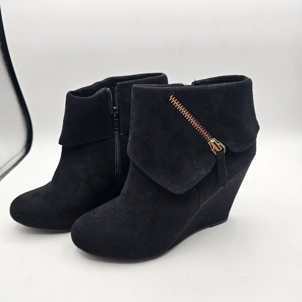 Rieker Antistress Suede Ankle Boots – Size 8 – Black